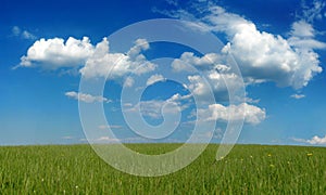 Blue sky and white clouds