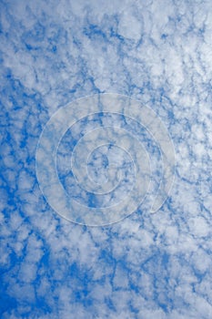 Blue sky with white clouds