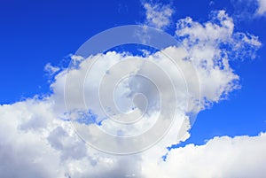 Blue sky and white clouds