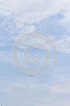 Blue sky with white clouds for abstract or nature background.