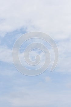 Blue sky with white clouds for abstract or nature background.