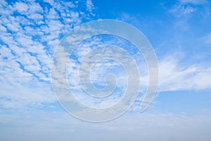 Blue sky white clouds background. 1