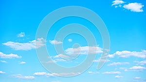 Blue sky with white clouds -  background