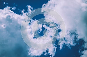 Blue sky and white clouds 011