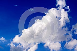 Blue sky with white clouds