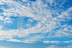 Blue sky and white clouds, day cloudsscape