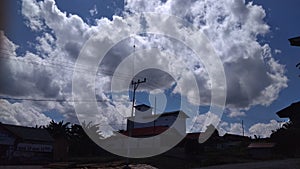 Blue sky and white clouds in the nature.beautiful nature