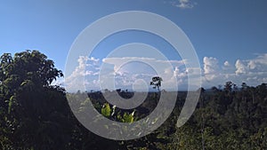 Blue sky and white clouds in the nature.beautiful nature