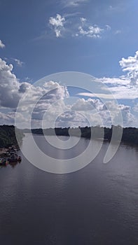 Blue sky and white clouds in the nature.beautiful nature