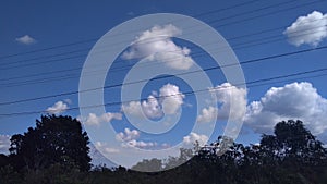 Blue sky and white clouds in the nature.beautiful nature