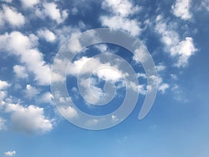 Blue sky and white clouds patterns backgrounds