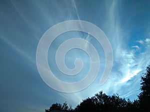 Blue sky and white clouds