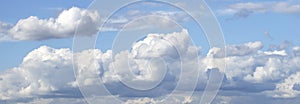 Blue sky and white Cumulus cloud