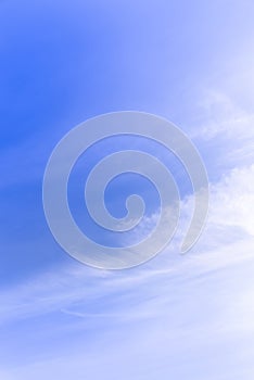 The Blue sky and white fluffy tiny clouds background and pattern