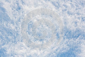 Blue sky and white puffy clouds