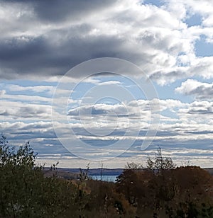 Blue skyirs over Walloon lake