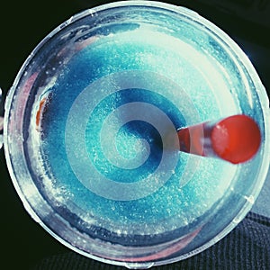 Blue slush