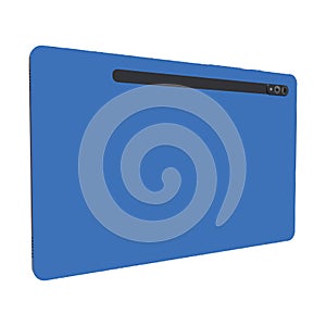 Blue smart tablet pc illustration design