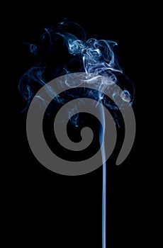 Blue smoke abstract