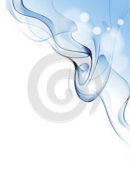 Blue smoke background illustration