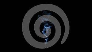 Blue Smoke Steam Cloud Loopable Graphic Element