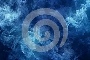 Blue smoke or steam texture background, abstract soft lines pattern