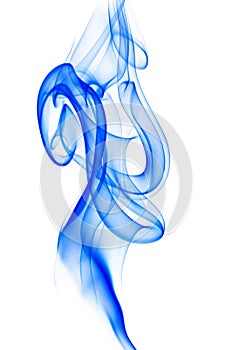 Azul fumar en blanco 