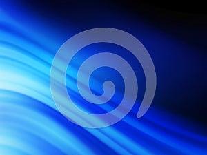 Blue smooth twist light lines background. EPS 10