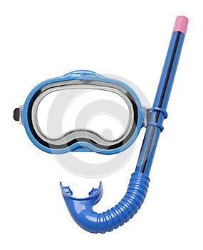 Blue Snorkel and Mask photo