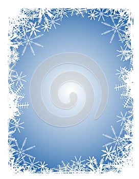Blue Snowflake Background photo