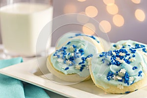 Blue Snowflake Sugar Cookies