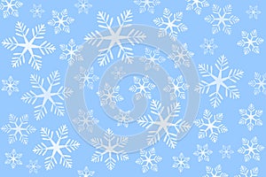 Blue snowflakes background (vector)