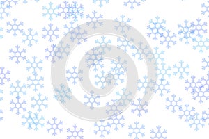 Blue snowflakes wallpaper