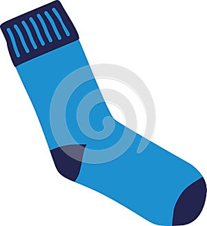 Blue sock cotton