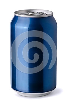 Blue soda can photo