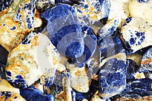 blue sodalite mineral texture