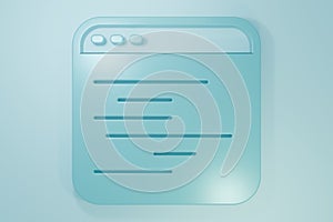 Blue Software, web developer programming code icon isolated on blue background. Javascript computer script random parts