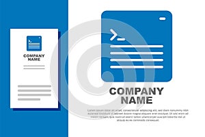 Blue Software, web developer programming code icon isolated on white background. Javascript computer script random parts