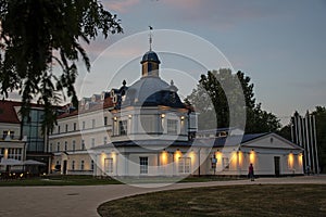 Blue Spa building in Turcianske Teplice, Slovakia