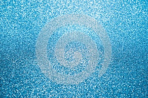 Blue sparkle glitter abstract background