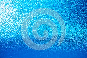Blue sparkle glitter abstract background