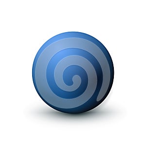 Azul esfera esfera de moda clásico azul. mate imitar arriba de limpiar realista esfera icono. Rostro diseno una foto 