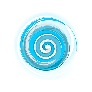 Blue spiral