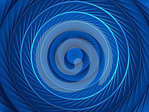 Blue spiral background