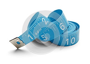 Blue Spiral Tape Measure