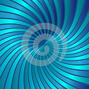 Blue spiral vortex vector