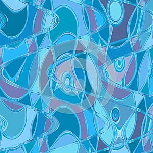 Blue spirals abstract background card