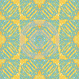 Blue spirals pattern photo