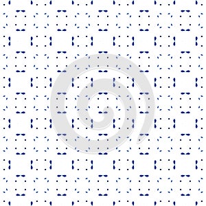 Blue splatter seamless pattern. Hand drawn waterco