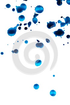 Blue splattered photo